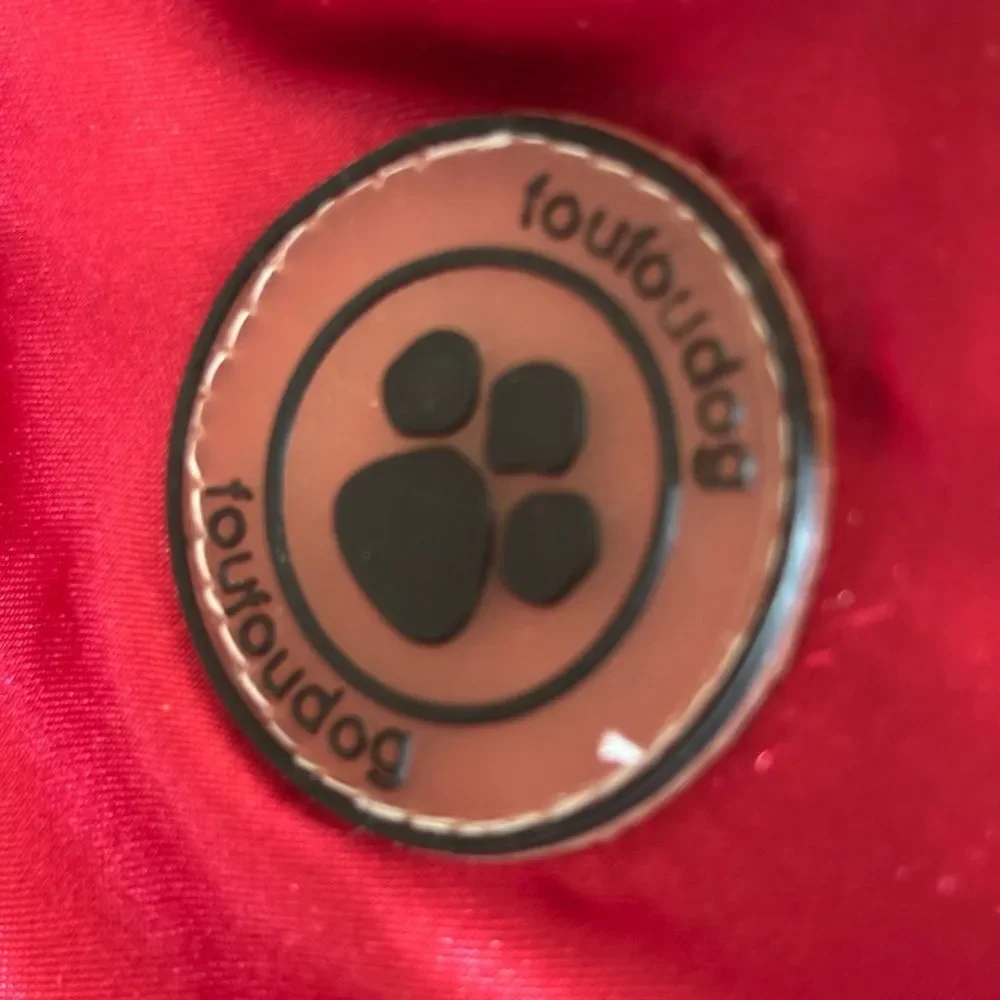 Red Satin Dog Bomber Jacket